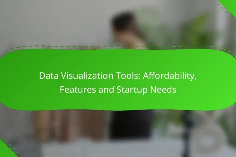 Data Visualization Tools: Affordability, Features and Startup Needs