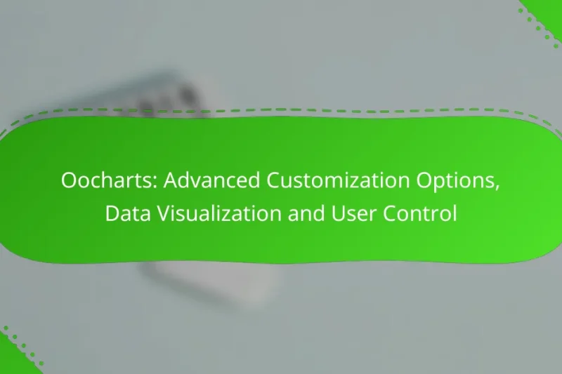 Oocharts: Advanced Customization Options, Data Visualization and User Control
