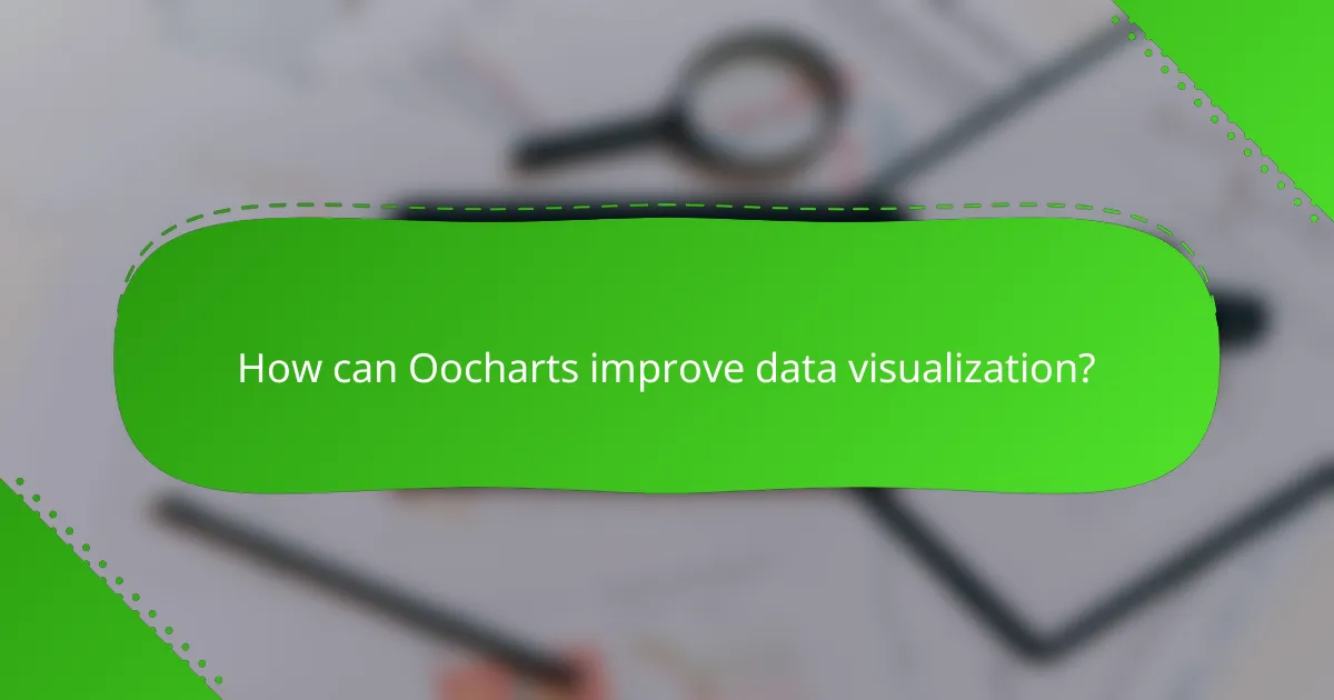 How can Oocharts improve data visualization?