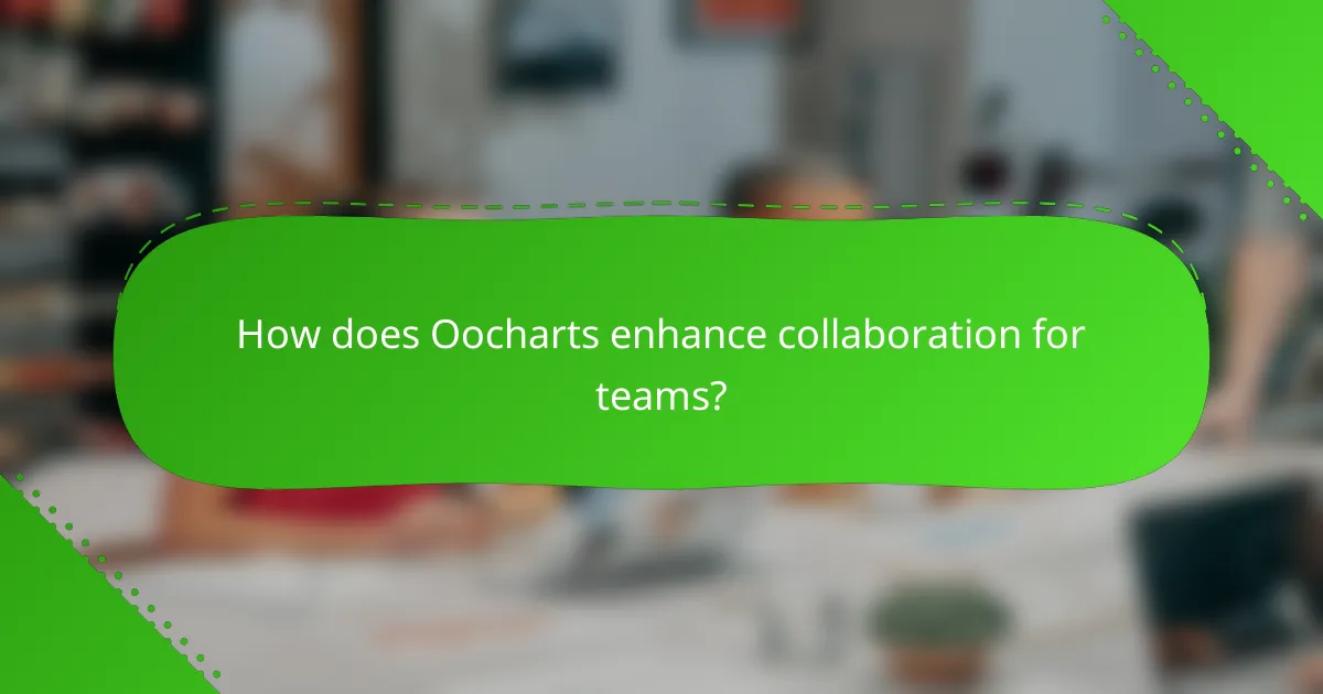 How does Oocharts enhance collaboration for teams?