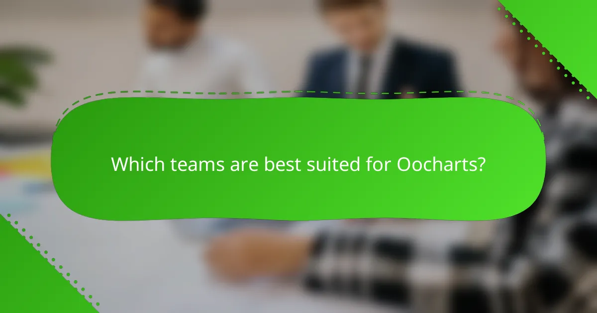 Which teams are best suited for Oocharts?